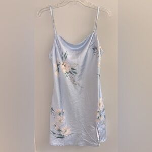 Princess Polly Y2K floral slip mini dress with draped neckline